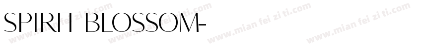 SPIRIT BLOSSOM字体转换